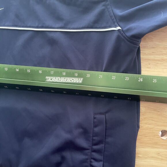 Nike Track Jacket Vintage 90s Y2K‎ Center Swoosh Pullover Side Zip Large - Picture 4 of 8